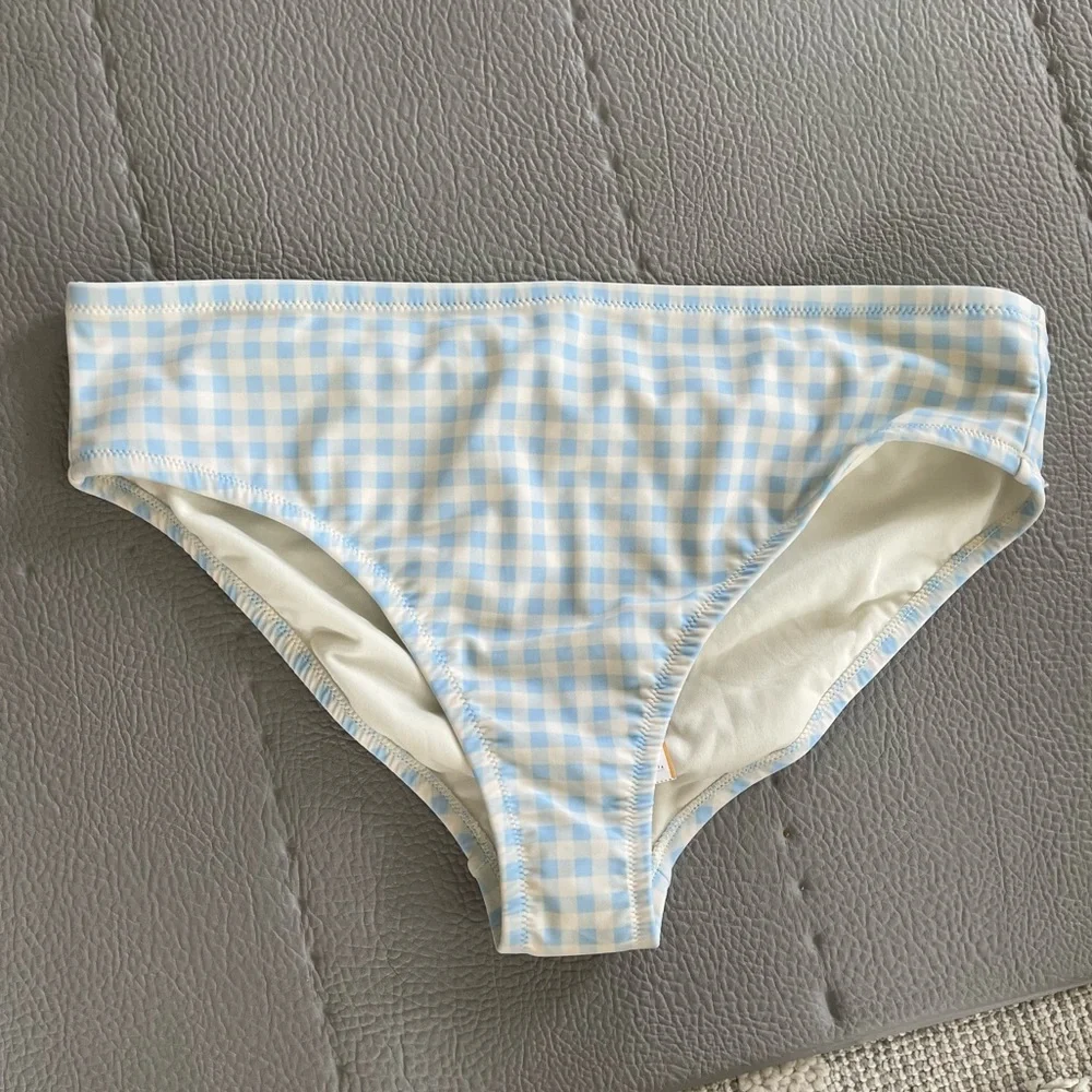 NWT Bikini Bottom plaid blue size 16W/18W